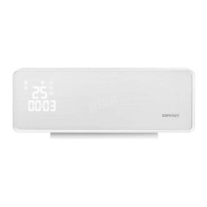 Concept QH4000 Κεραμικό Αερόθερμο Τοίχου δωματίου / μπάνιου με γυάλινο πάνελ & control Λευκό