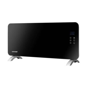 Concept KS4010 Θερμοπομπός Γυάλινος/Επιτοίχια στήριξη/Τηλεχειριστήριο - Μαύρο