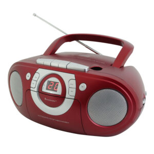 Soundmaster SCD5100RO CD Boombox/Radio FM/Cassette Player - RED