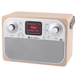 GoGEN DAB700BTCS Ραδιόφωνο FM/DAB+/Bluetooth, καφέ / ασημί