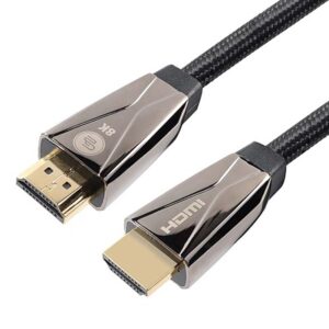 GoGEN HDMI200MM09 Καλώδιο HDMI-HDMI 2.1 / 8K UHD,  2m, επίχρυσο, μαύρο