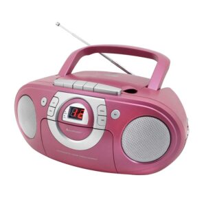 Soundmaster SCD5100PI CD Boombox/Radio FM/Cassette Player - PINK