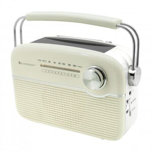 Soundmaster TR480BE FM radio with solar panel