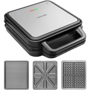 Concept SV3080 Τοστιέρα 3 σε 1 (Τοστιέρα-Βαφλιέρα- Γκριλ) 4 τοστ - Αποσπώμενες Πλάκες