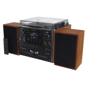 Soundmaster MCD5600BR DAB+/FM, CD/MP3, Πικάπ, διπλό κασετόφωνο, USB, Bluetooth®, εγγραφή