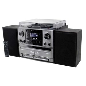 Soundmaster MCD5600SW DAB+/FM, CD/MP3, Πικάπ, διπλό κασετόφωνο, USB, Bluetooth®, εγγραφή