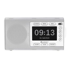 Soundmaster DAB900WE Ραδιόφωνο DAB+/FM-RDS με μεγάλη έγχρωμη οθόνη, BT, προκαθορισμένα κουμπιά - ΛΕΥΚΟ