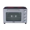 Primo PREO-40387NS Φουρνάκι 50L με Αέρα, 2 Κεραμικές εστίες & Υάλινη Πρόσοψη Γκρι/Μαύρο