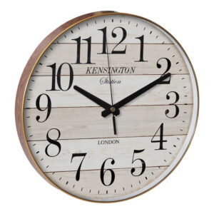 ANKOR 838189 Ρολόι τοίχου 30cm με εφέ Ξύλου