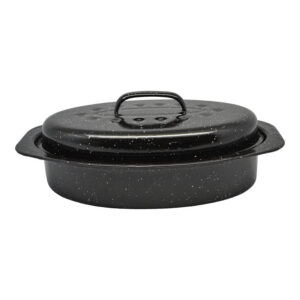 Ankor Γάστρα Οβάλ Eμαγιέ με Σχάρα 33x22cm