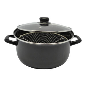 ANKOR 832118 Κατσαρόλα Φριτέζα εμαγιέ με καλάθι 24x11,5εκ