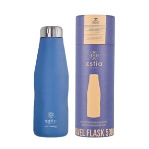 Estia Travel Flask Save the Aegean Θερμός 500ml Denim Blue