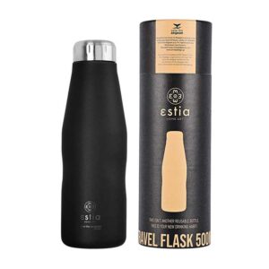 Estia Travel Flask Save the Aegean Θερμός 500ml Midnight Black