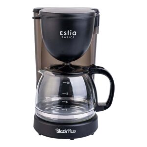 Estia Black Plus Καφετιέρα Φίλτρου 1,25lt 750W Black