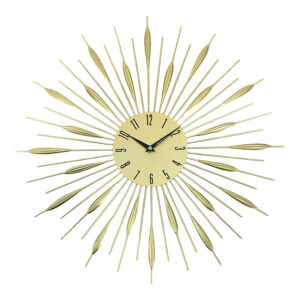 ANKOR 844906 Ρολόι Τοίχου Μεταλλικό Χρυσό Ø49.5cm
