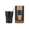 Estia Coffee Mug Save The Aegean Ποτήρι Θερμός 350ml με Καλαμάκι Midnight Black