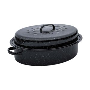 Estia Enamel Εμαγιέ Γάστρα 7.8lt από Αλουμίνιο με Σχάρα 46x32x18cm