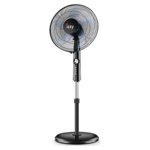 Izzy IZ-9005 Ανεμιστήρας Ορθοστάτης 70W - 40cm με 5 πτερύγια Μαύρος
