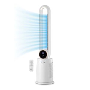 Izzy IZ-9046 Ανεμιστήρας Πύργος Bladeless 108εκ / 60W με Τηλεχειριστήριο Λευκός