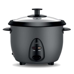 LIFE BASMATI Βραστήρας ρυζιού 1L & ατμομάγειρας 400W