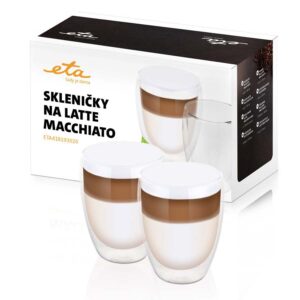 ETA 4181 93020 Σετ Ποτήρια Latte Macchiato από βοριοπυριτικό γυαλί 350ml (2τεμ)