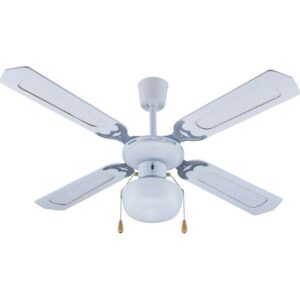 Primo PRCF-80277 Ανεμιστήρας Οροφής 42'' 105εκ. 1Φως 4 Φτερά Λευκός