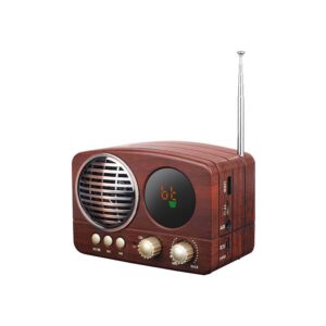 LTC LXMK616B Retro Mini Επαναφορτιζόμενο Ραδιόφωνο FM/BT/κάρτα TF
