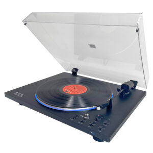 Soundmaster PL860SW Πλήρως αυτόματο πικάπ με τηλεχειριστήριο, φωτιζόμενο πλατό LED, μαγνητικό σύστημα, Bluetooth®