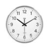 Teesa TSA0036 Ρολόι τοίχου 30cm Αθόρυβο Ασημί