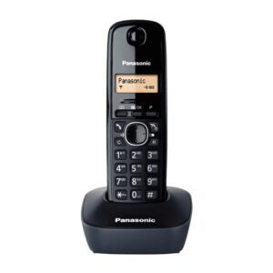 Ασύρματο Ψηφιακό Τηλέφωνο Panasonic KX-TG1611GRH Μαύρο με Αναγνώριση Κλήσης, Λειτουργία Αφύπνισης και Φωτιζόμενη Οθόνη
