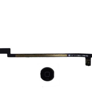 Σέτ Κεντρικού Πλήκτρου Apple iPad Air με Καλώδιο Πλακέ Μαύρο OEM Type A