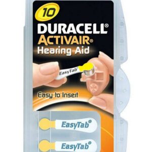 Μπαταρίες Ακουστικών Βαρηκοΐας Duracell 10 Activair 1,45V Τεμ. 6