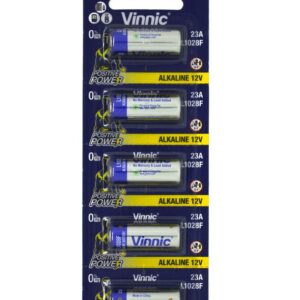 Μπαταρία Αλκαλική Vinnic L1028F size A23/23A/23GA/A23/E23A/GP23A/K23A/L1028/LR23A/LRV08/LRVO8/MN21/MS21/V23/V23GA/VR22 12V Τεμ. 5