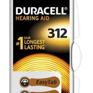 Μπαταρίες Ακουστικών Βαρηκοΐας Duracell 312 Activair 1,45V Τεμ. 6