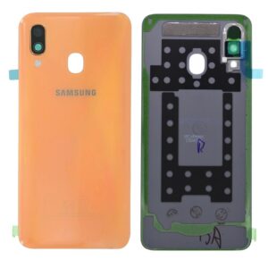 Καπάκι Μπαταρίας Samsung SM-A405F Galaxy A40 Πορτοκαλί-Κοραλί Original GH82-19406D