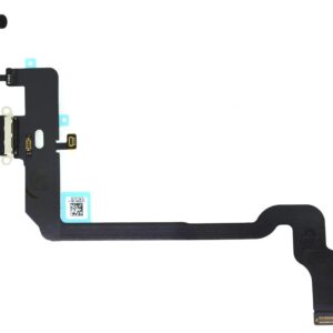 Επαφή Φόρτισης Apple iPhone XS με Καλώδιο Πλακέ και Μικρόφωνο Μαύρο OEM Type A