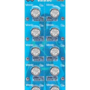 Buttoncell Vinnic LR1154F AG13 LR44 Τεμ. 10 με Διάτρητη Συσκευασία
