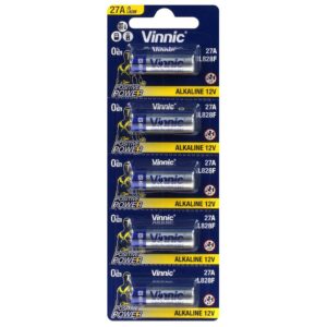 Μπαταρία Αλκαλική Vinnic L828F size A27/27A/CA22/EL812/EL812/G27A/GP27A/L828/MN27 12V Τεμ. 5