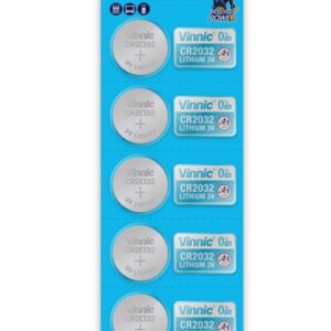 Buttoncell Vinnic CR2032 3V Τεμ. 5 με Διάτρητη Συσκευασία