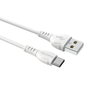 Καλώδιο Borofone BX51 Triumph USB σε USB-C 3A Λεύκο 1m