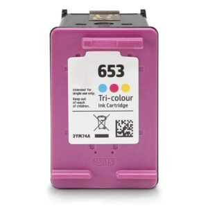 Μελάνι HP  Συμβατό 653XL 3YM74AE Σελίδες:450 Colour για Deskjet Plus Ink Andvantage-6000, 6075, 6400, 6475