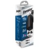 Φορτιστής Ταξιδίου Energizer A65MUC PD65W με Έξοδο USB-C/USB-A  Μαύρο GaN Tech με Καλώδιο USB-C σε USB-C