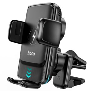 Βάση Στήριξης Αυτοκινήτου Hoco S35 Smart Alignment 2 σε 1 με Ασύρματη Φόρτιση έως 15W για Συσκευές 4.5'' έως 6.7' και Επεκτεινόμενο Βραχίονα