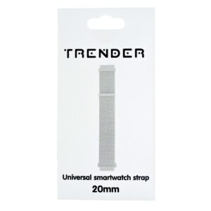 Ανταλλακτικό Λουράκι Trender TR-NY20WH Nylon 20mm Λευκό
