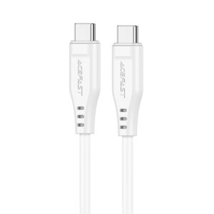 Καλώδιο Acefast C3-03 USB-C σε USB-C 3A 60W Braided Λευκό 1.2m