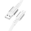 Καλώδιο Σύνδεσης Hoco X85 Strength USB σε Micro-USB 2.4A Υψηλής Αντοχής Λευκό 1m