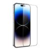 Tempered Glass Hoco G1 0.33mm Flash Attach Full Silk Screen HD για Apple iPhone 14 Pro Μαύρο