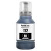 Μελάνι EPSON Συμβατό E112 C13T06C14A 127ml Σελίδες:7500 Black C13T06C14A για L11160, L15150, L15160, L15180, L6460, L6490, L6550, L6570, L6580, M15140, M15180