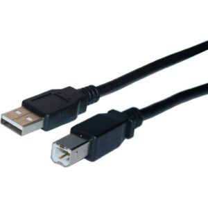 Καλώδιο Σύνδεσης Jasper USB 2.0 USB-A Αρσενικό σε USB-B Αρσενικό Μαύρο 1.5m