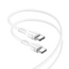 Καλώδιο Borofone BX51 Triumph USB-C σε USB-C 60W Λευκό 1m